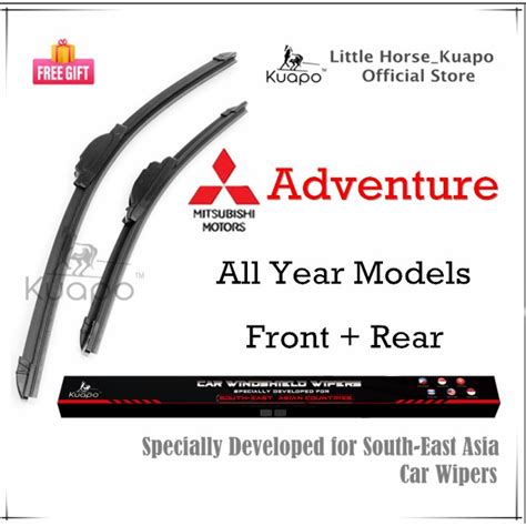mitsubishi adventure wiper blade size|Recommended Sizes of Mitsubishi Wiper Blades for Windshield .